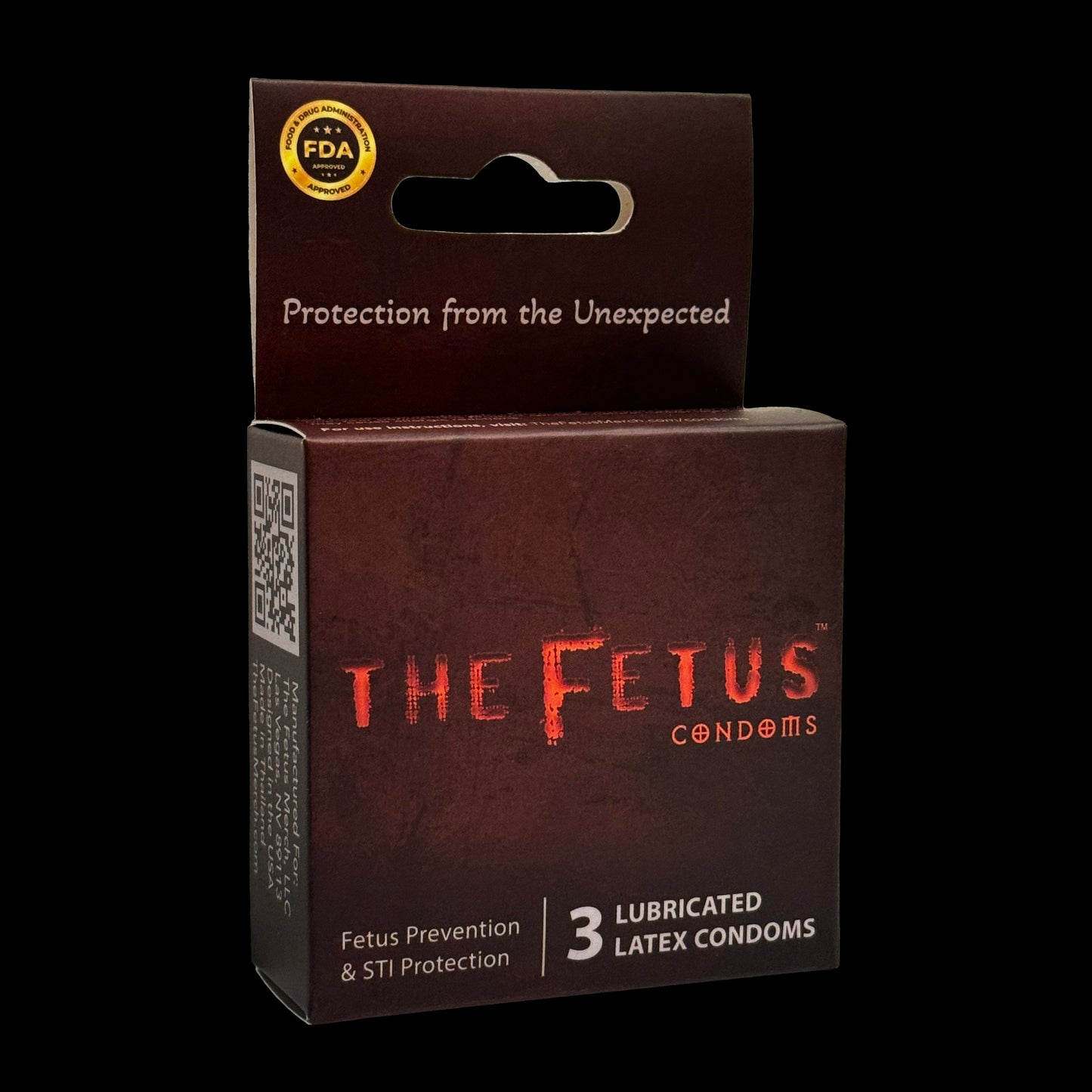 The Fetus Condoms | 1 Box | 3-Individually Wrapped Condoms (Signed)