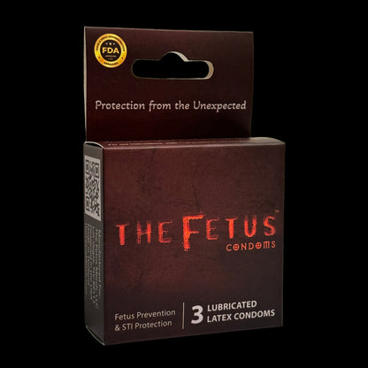 The Fetus Condoms | 1 Box | 3-Individually Wrapped Condoms (Signed)